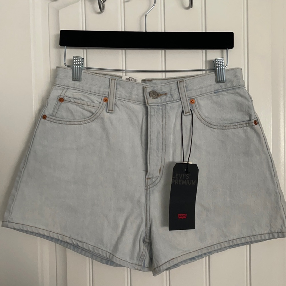 Levi’s high rise shorts, new with tags.